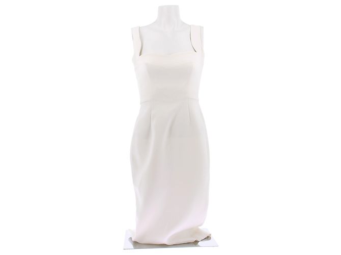 Victoria Beckham Weißes Kleid aus Polyester