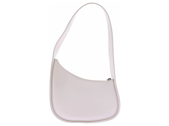 The row Weiße "Half moon" Handtasche