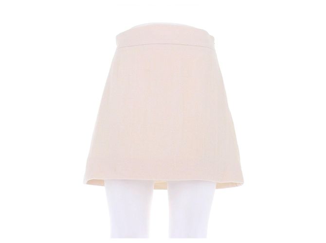 Miu Miu weißer Wollrock Größe 42