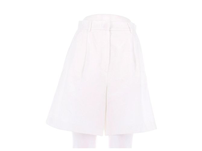Autre Marque MAX MARA WEEKEND Shorts aus weißer Baumwolle Größe 34