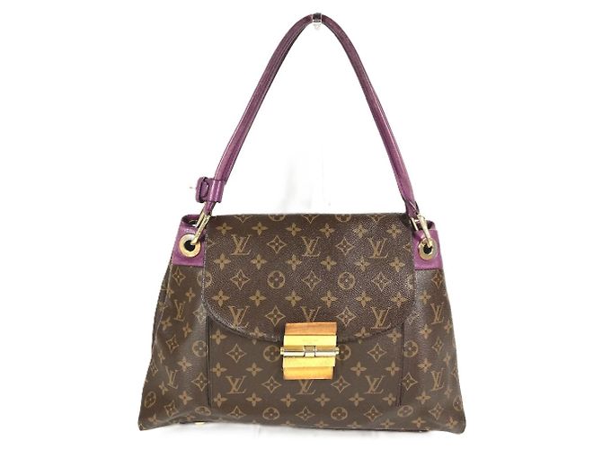 Borsa Tote Louis Vuitton Monogram Olympe Marrone Porpora Monogramma
