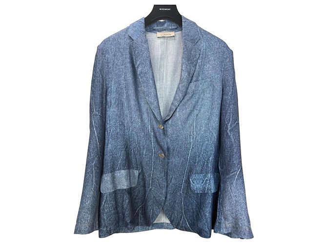 Autre Marque Blazer Laneus de viscose azul