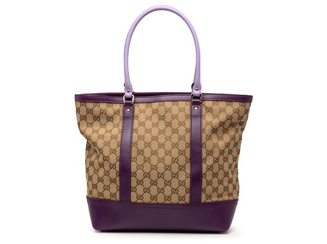 Gucci Beige GG Canvas Tote