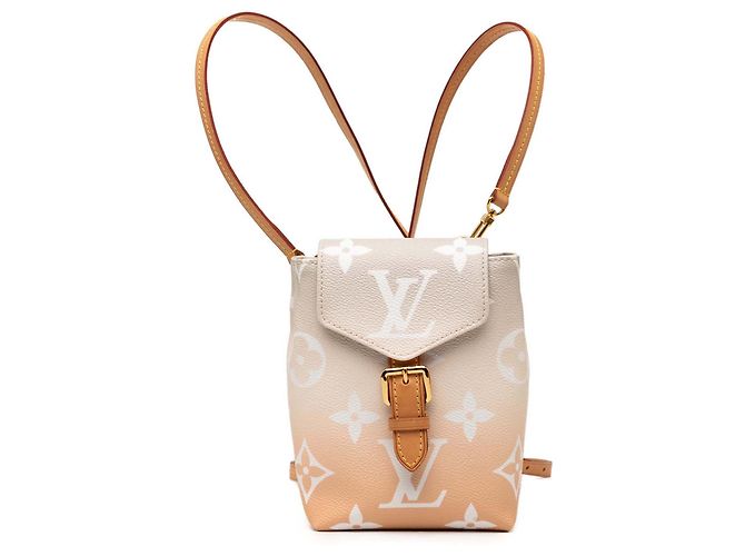 Mini zaino Louis Vuitton Orange Monogram Giant By The Pool Arancione