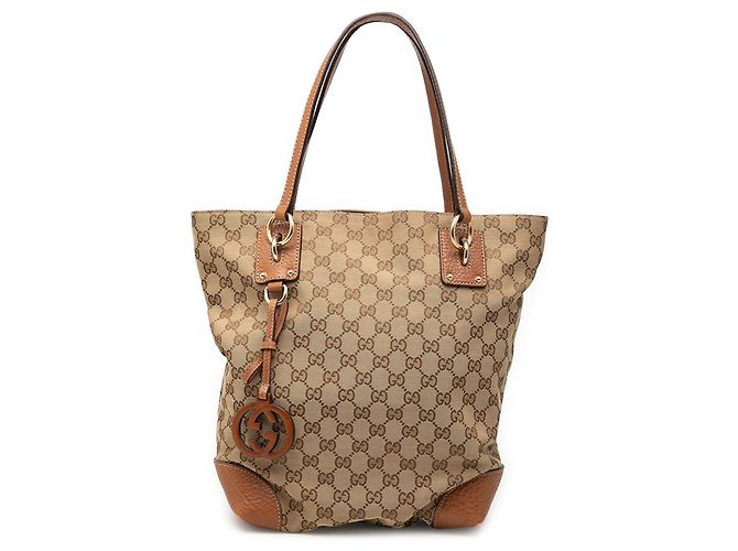 Tote Gucci Beige Medium GG Canvas GG Charm