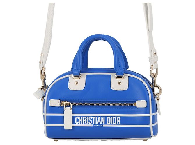 Borsa Micro Bowling Vibe Christian Dior Blu