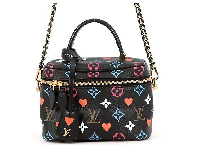 Borsa Louis Vuitton Monogram Game On Vanity PM Nero