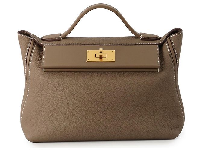 Hermès Hermes 24 29 Sac Handbag Taupe