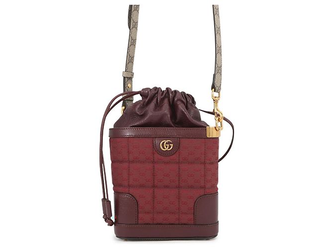 Borsa a tracolla Gucci GG Supreme Bordò