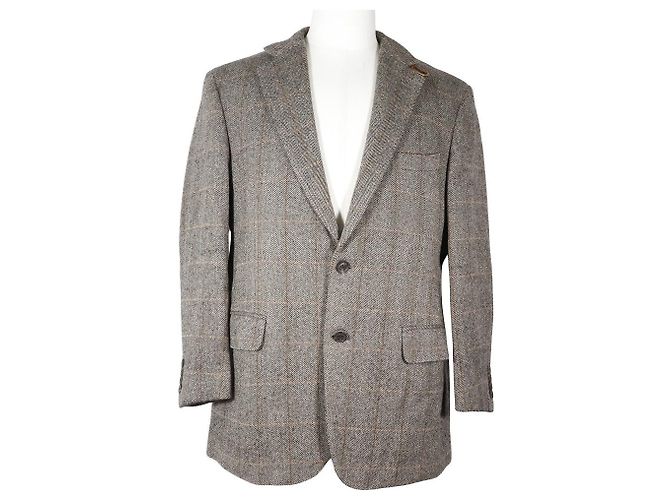 Burberry Wool Cashmere Tailored Jacket Brown