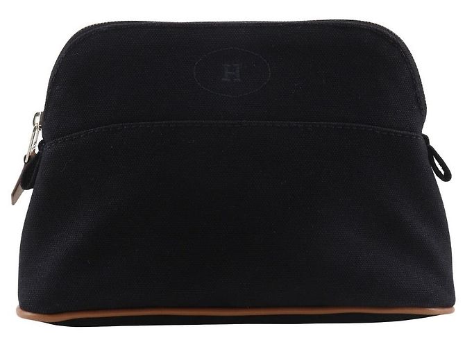 Hermès Hermes Bolide Pouch Mini Cotton Pouch Nero