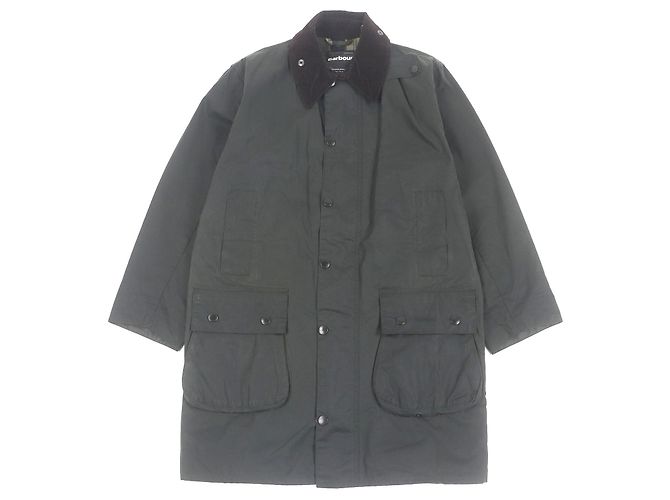 Autre Marque Barbour BORDER WAX JACKET Jaqueta de algodão encerado Verde Caqui