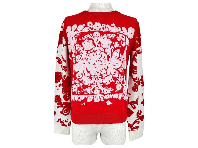Autre Marque RED VALENTINO Strickoberteil mit langen Ärmeln Rot