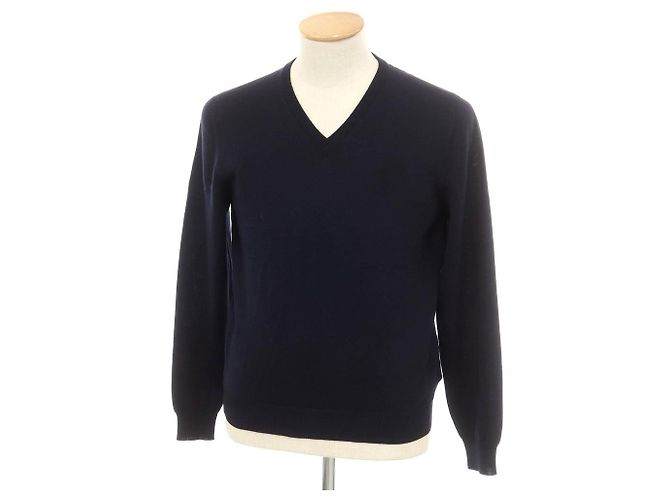 Autre Marque Zanone Wollstrickpullover Blau Marineblau
