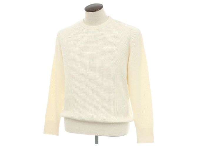 Autre Marque V::loom Wool Crew Neck Pullover Knit Beige Cream