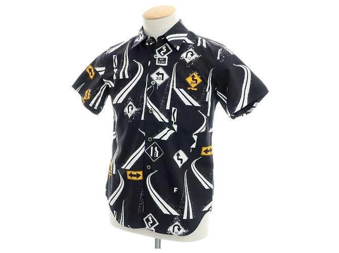 Autre Marque Camicia a maniche corte in cotone BLACK COMME des GARCONS Nero