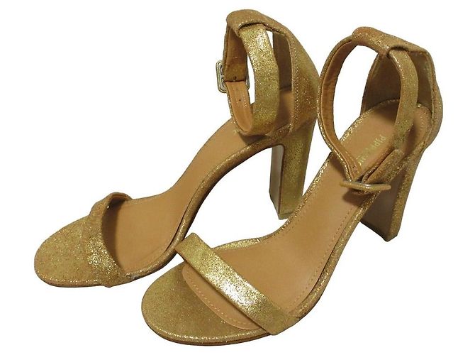 Autre Marque Sandali in pelle PIPPICHIC Marrone D'oro