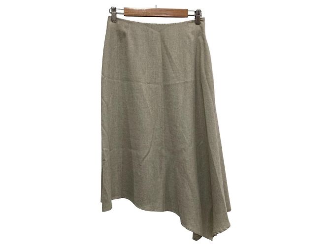 Autre Marque Asymmetrischer Rock LE PHIL Beige