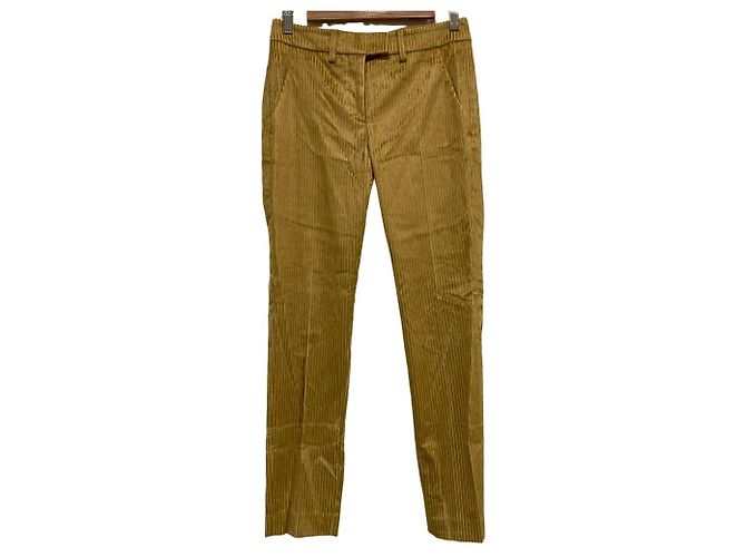 Autre Marque Pantalones de pana Incotex Amarillo