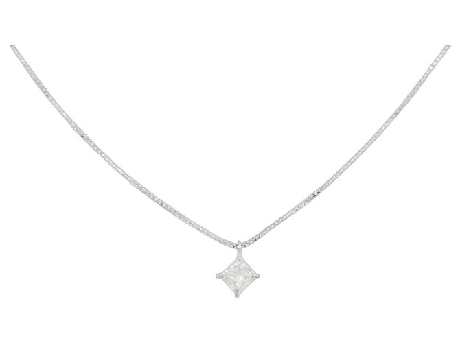 Autre Marque Collana in oro bianco Au750 e diamanti Argento