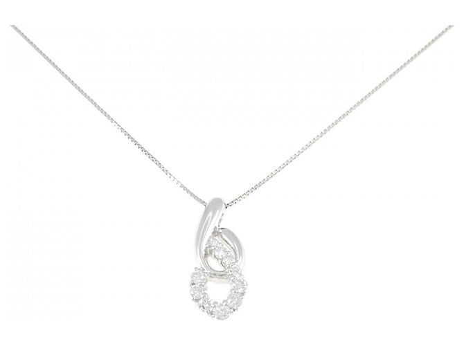 Autre Marque Collana di Diamanti PT900 PT850 Argento
