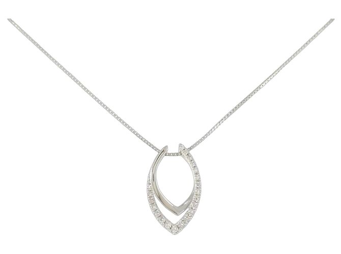 Autre Marque Collar de Diamante PT900 PT850 Plata