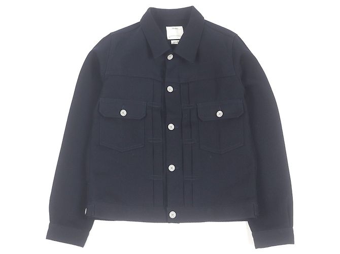 Giacca VISVIM Wool Coverall Blu Blu navy