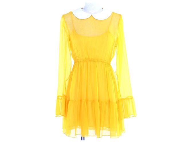 Conjunto de seda Gucci Amarelo