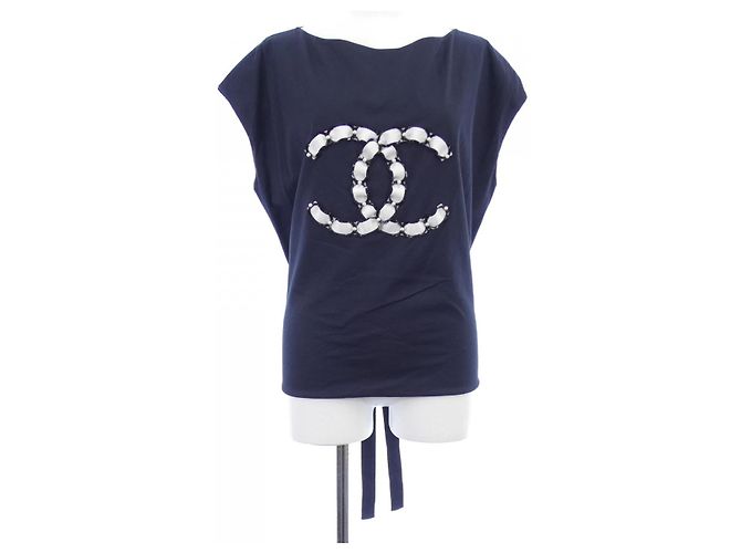 Top Chanel Blu Blu navy