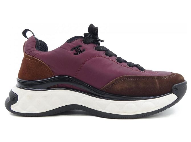Chanel Sneaker Braun Rot