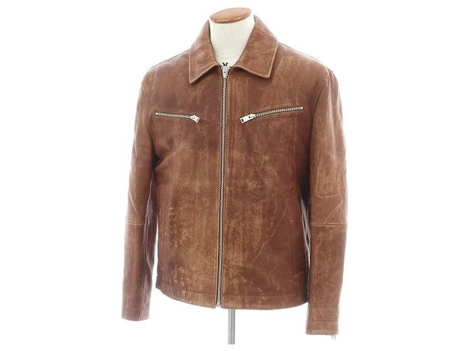 Autre Marque ARMA MAZE Leather Jacket Brown