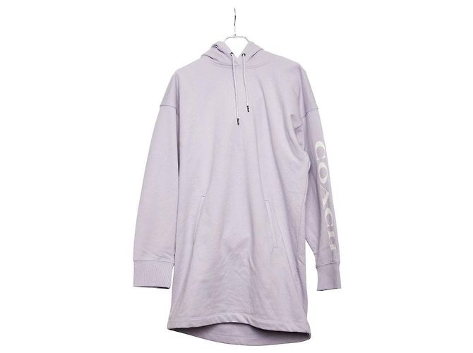 Vestido de moletom com capuz COACH Essential em algodão, Parka de pullover longa