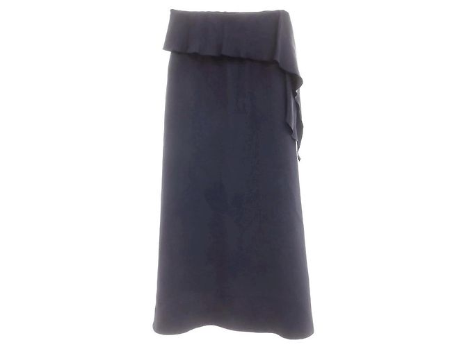 Autre Marque Falda larga de acetato Loeff Azul