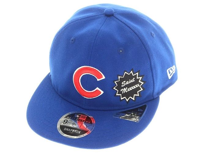 Autre Marque Saint Mxxxxxx × NEW ERA Polyester Cap Blue Multiple colors