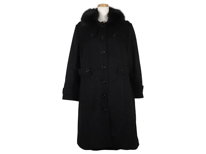 Abrigo de cachemira Burberry Negro