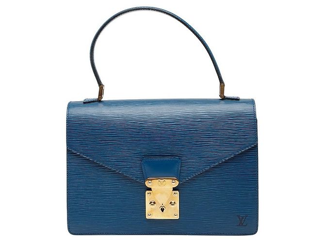 Bolsa Louis Vuitton Concorde em couro Epi Azul