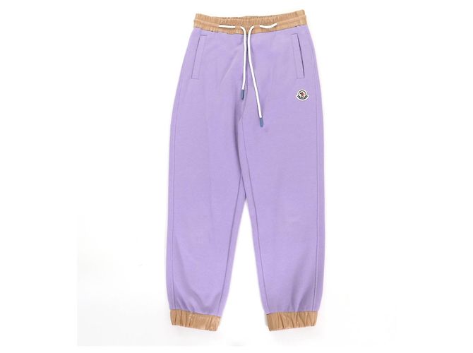Pantalones de chándal de algodón Moncler Púrpura