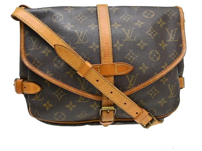Louis Vuitton Saumur Monogram Canvas 30 Marron