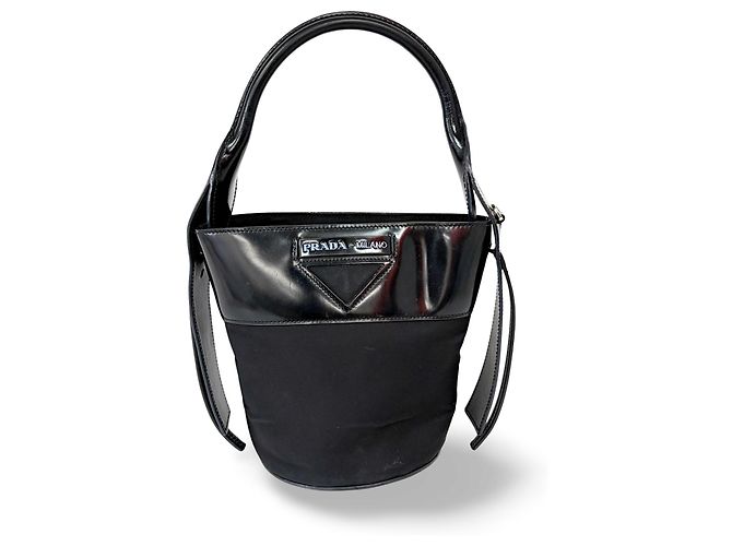 Prada Ouverture Bucket Tessuto Noir