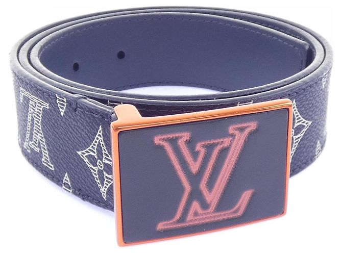 Cinturón Louis Vuitton M0049 Standard Blanco Azul marino