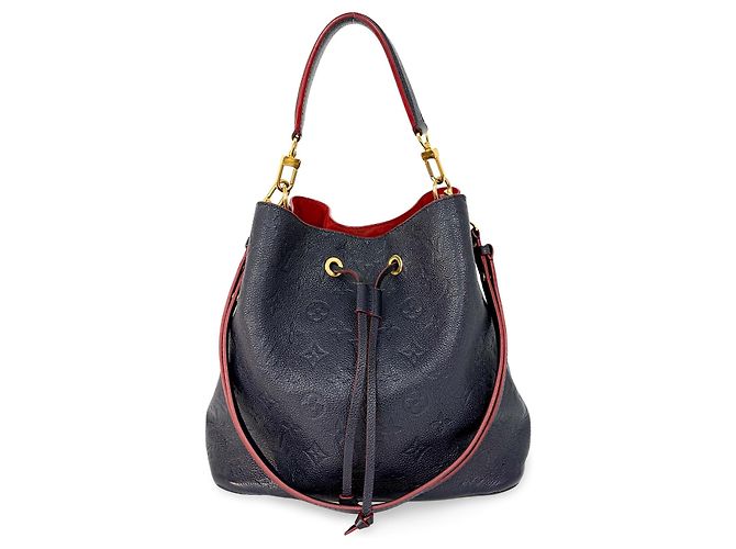 Néonoé Louis Vuitton NeoNoe Monogram Empreinte Leather MM Navy blue