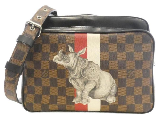 Bolsa de ombro Louis Vuitton Damier Nile PM Damier ebene