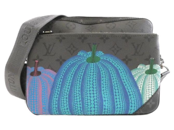 Sac Messenger Trio Monogram Eclipse Reverse Louis Vuitton Noir Gris