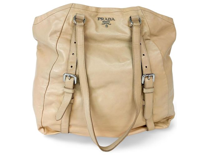 Borsa Tote Prada Vitello Daino Vitello Daino Medium Beige