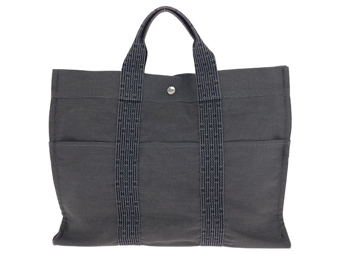 Hermès HERMES Herline MM Tote Tasche Grau Braun