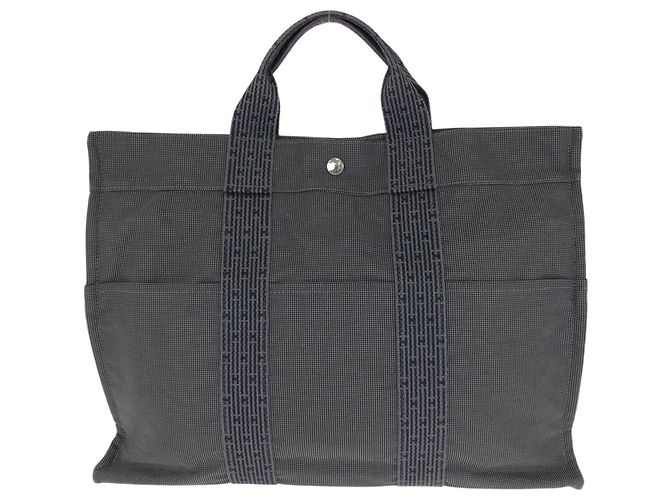 Hermès Hermes Herline MM Grey Tote Bag Brown