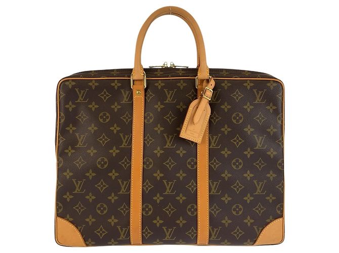 Louis Vuitton Monogram Briefcase Brown