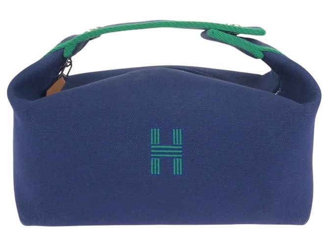 Hermès Pochette Hermes Bride à Black PM Blu Verde