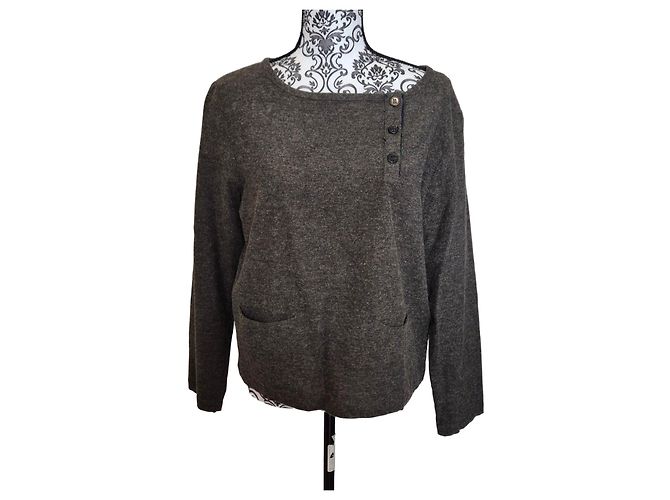 Autre Marque Clivianobili Strickpullover Anthrazitgrau 