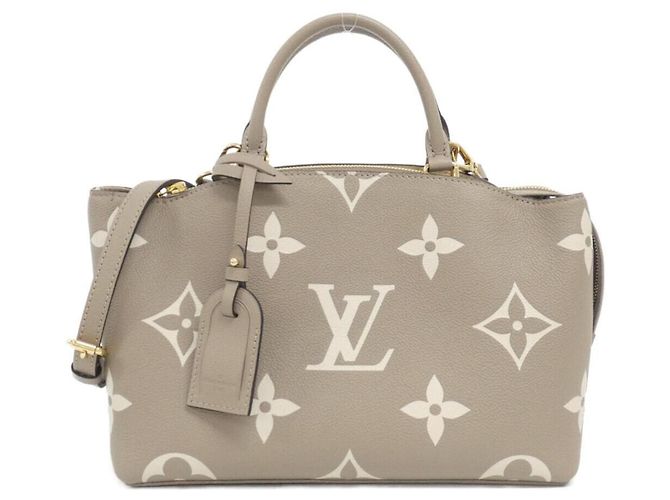 Borsa Louis Vuitton Bicolor Monogram Empreinte Petit Palais PM Grigio